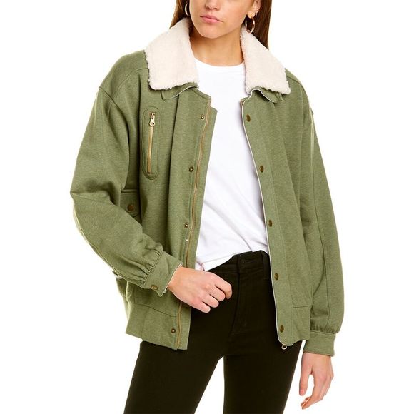 Grey State Jackets & Blazers - Grey State Womens  Ash Bomber Jacket, Green
